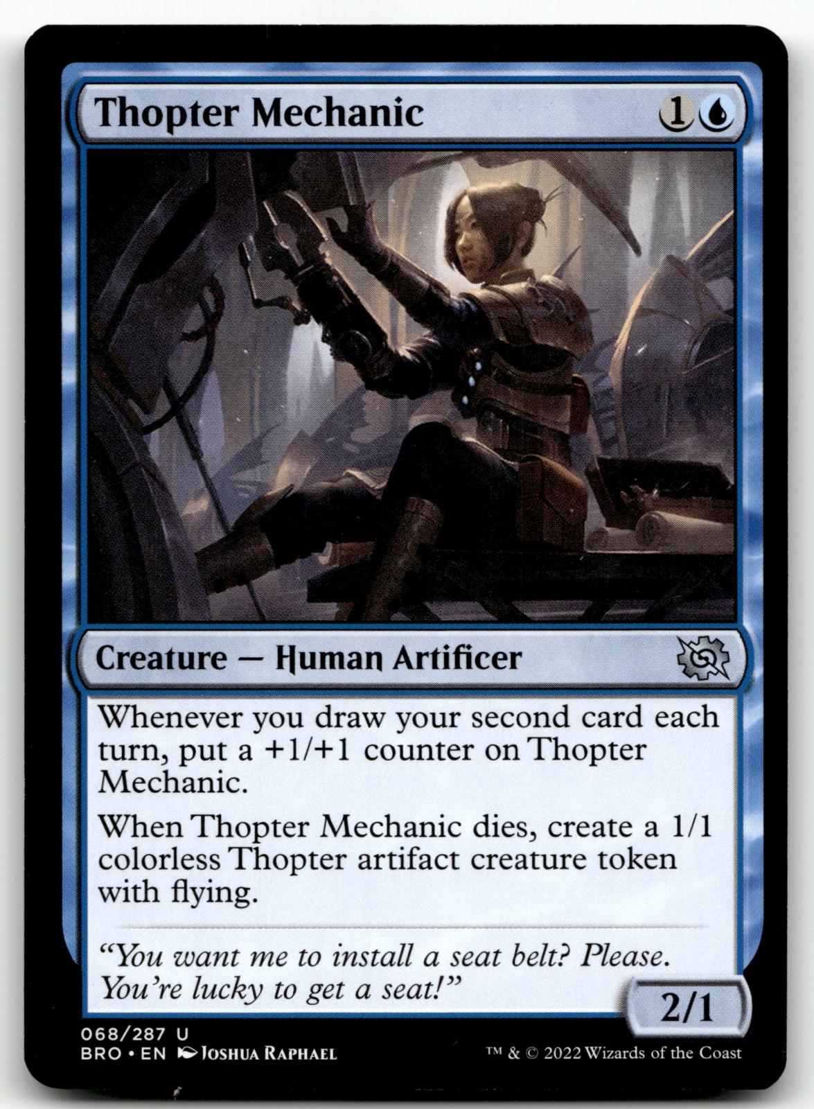 Thopter Mechanic 68 Uncommon The Brothers' War Magic: The Gathering Near Mint