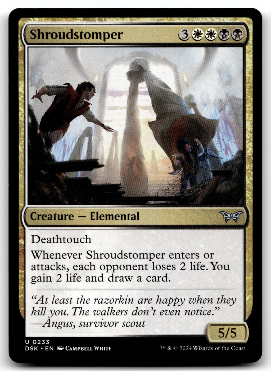 Shroudstomper 233 Uncommon Duskmourn: House of Horror Magic: The Gathering NM