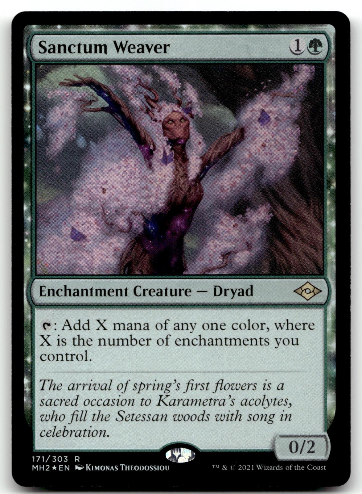 Sanctum Weaver 171 Rare Modern Horizons 2 Magic: The Gathering Near Mint