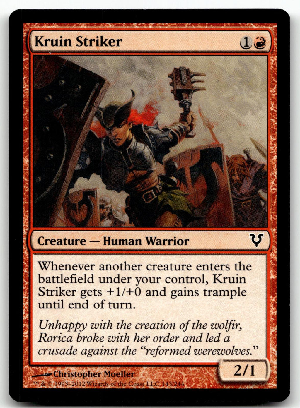 Kruin Striker 143 Common Avacyn Restored Magic: The Gathering Near Mint