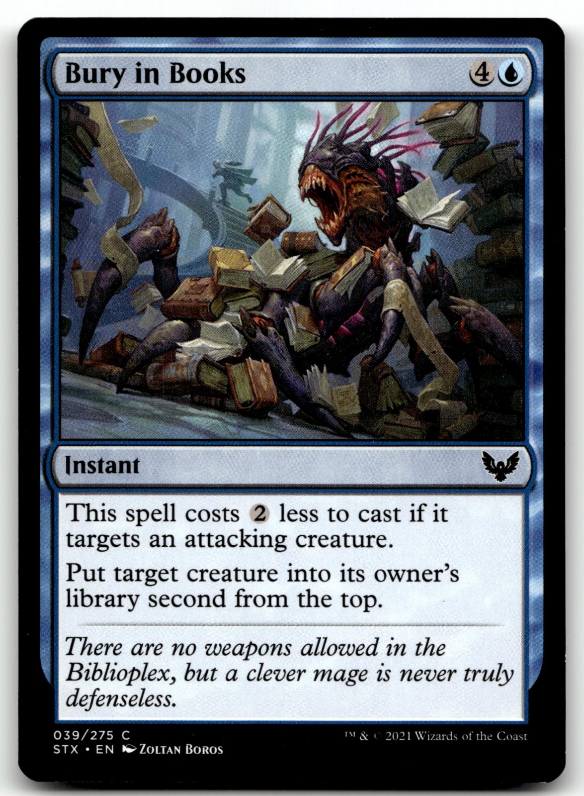 Bury in Books 39 Common Strixhaven: School of Mages Magic: The Gathering NM