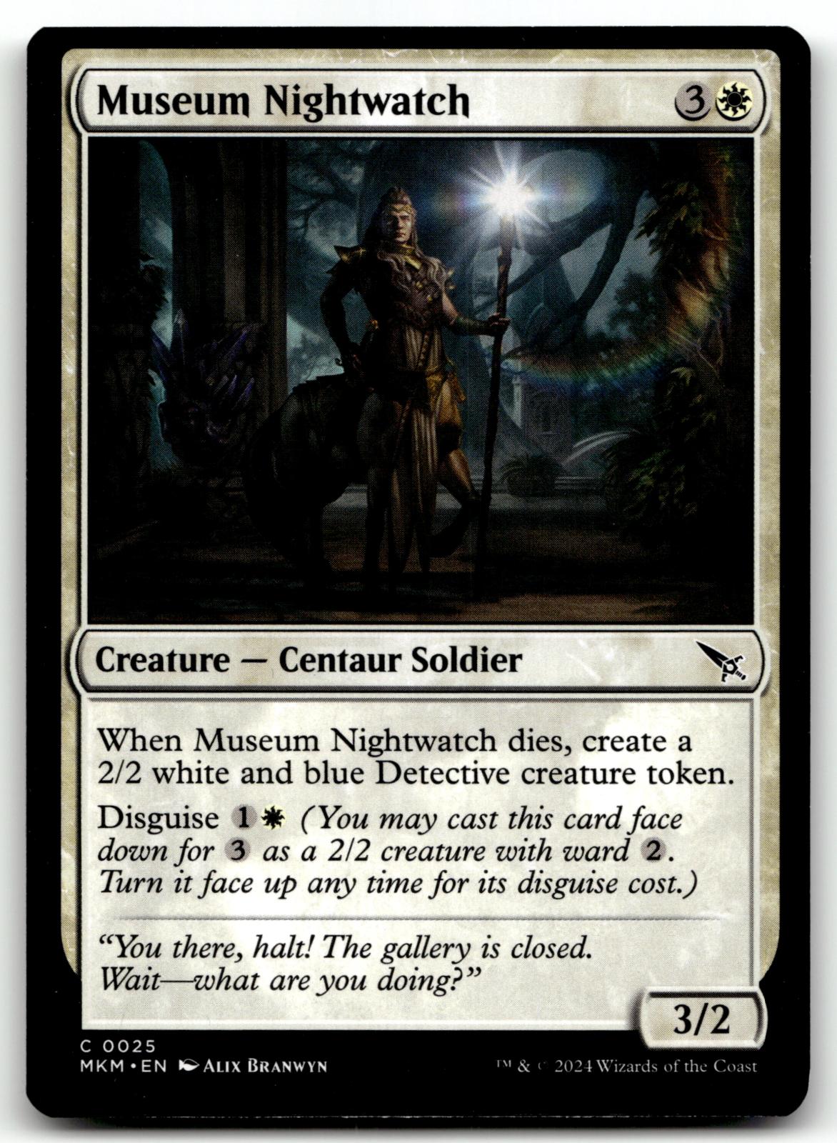Museum Nightwatch 25 Common Murders at Karlov Manor Magic: The Gathering NM