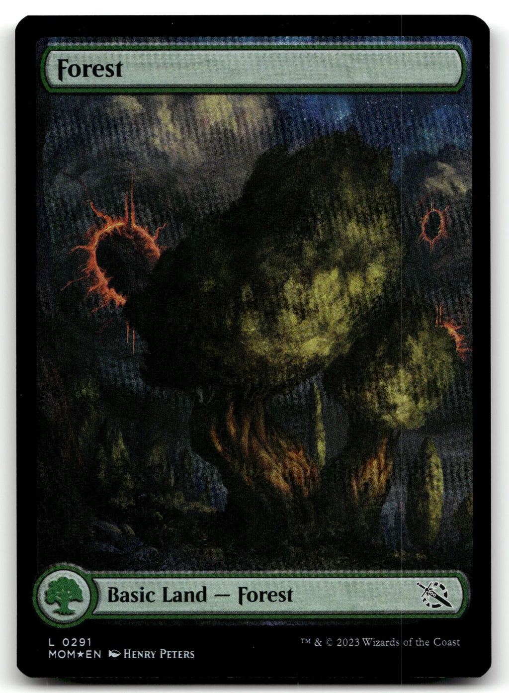 Forest (0291) 291 Land March of the Machine Magic: The Gathering Foil Near Mint