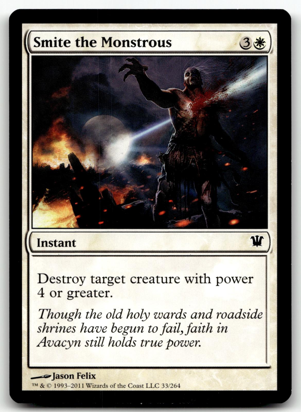 Smite the Monstrous 33 Common Innistrad Magic: The Gathering Near Mint