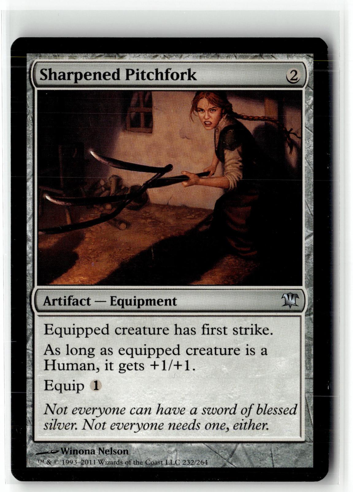 Sharpened Pitchfork 232 Uncommon Innistrad Magic: The Gathering Near Mint
