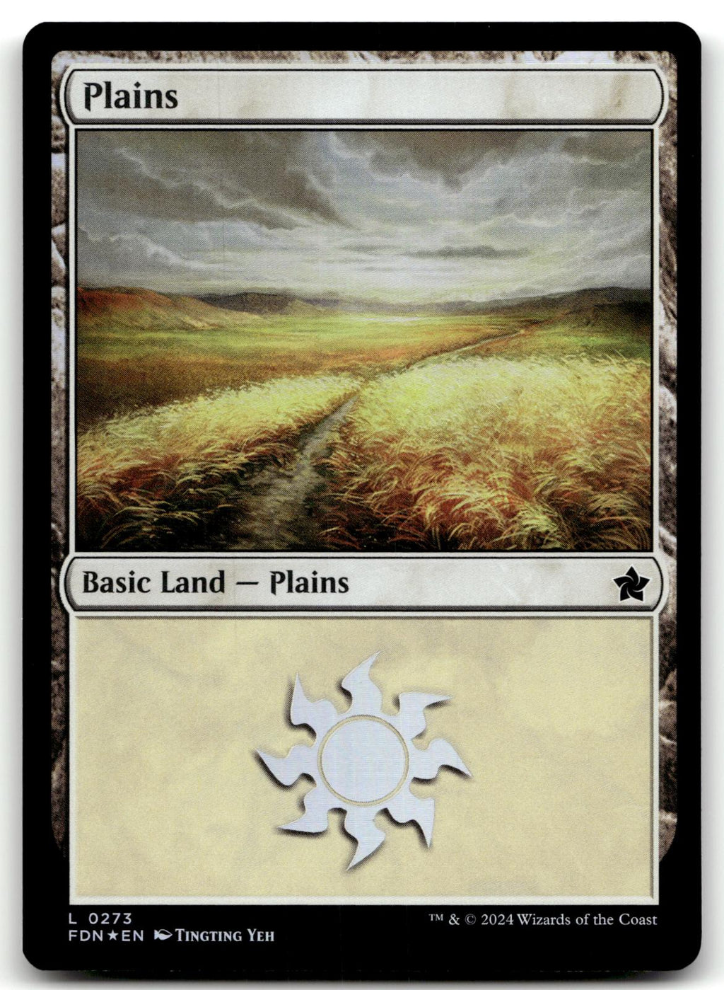 Plains (0273) 273 Land Foundations Magic: The Gathering Foil Near Mint