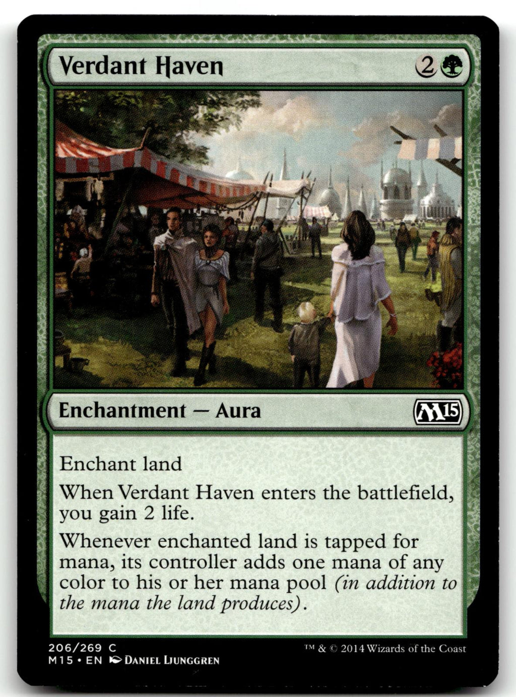 Verdant Haven 206 Common Magic 2015 (M15) Magic: The Gathering Near Mint