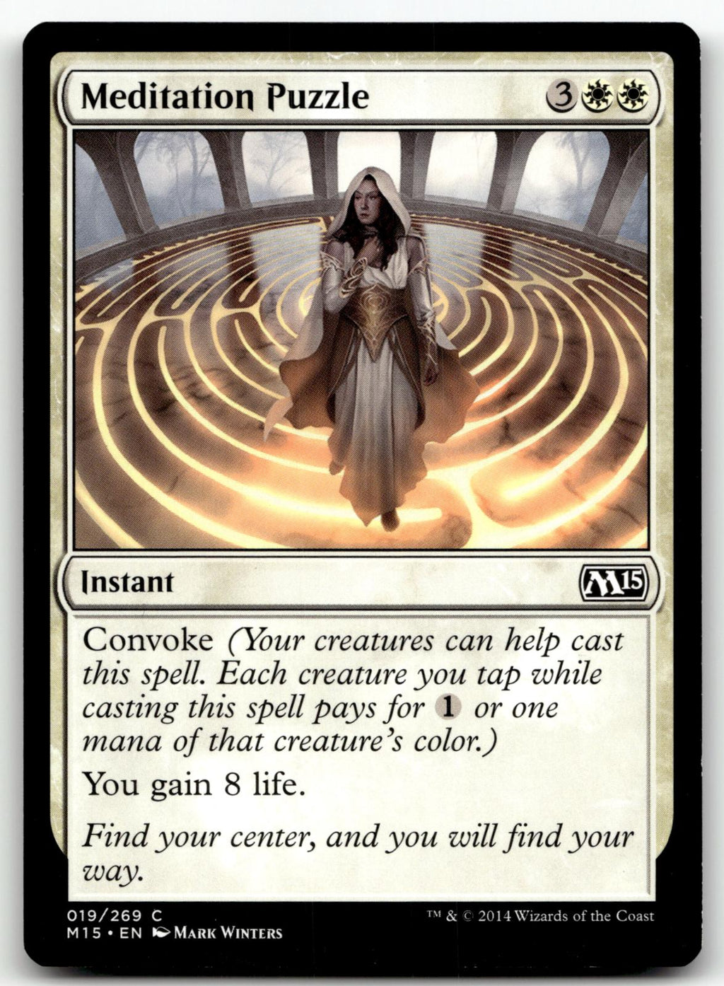 Meditation Puzzle 19 Common Magic 2015 (M15) Magic: The Gathering Near Mint