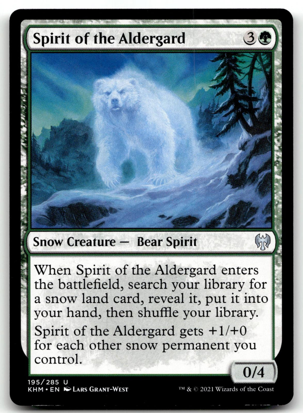 Spirit of the Aldergard 195 Uncommon Kaldheim Magic: The Gathering Near Mint