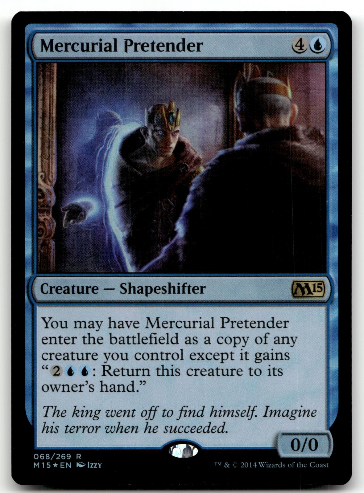 Mercurial Pretender 68 Rare Magic 2015 (M15) Magic: The Gathering Foil Near Mint