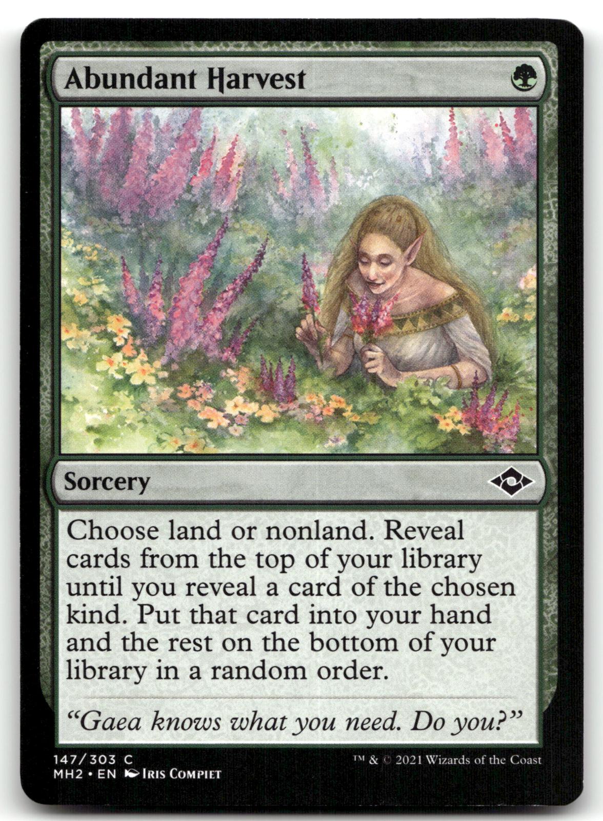 Abundant Harvest 147 Common Modern Horizons 2 Magic: The Gathering Near Mint
