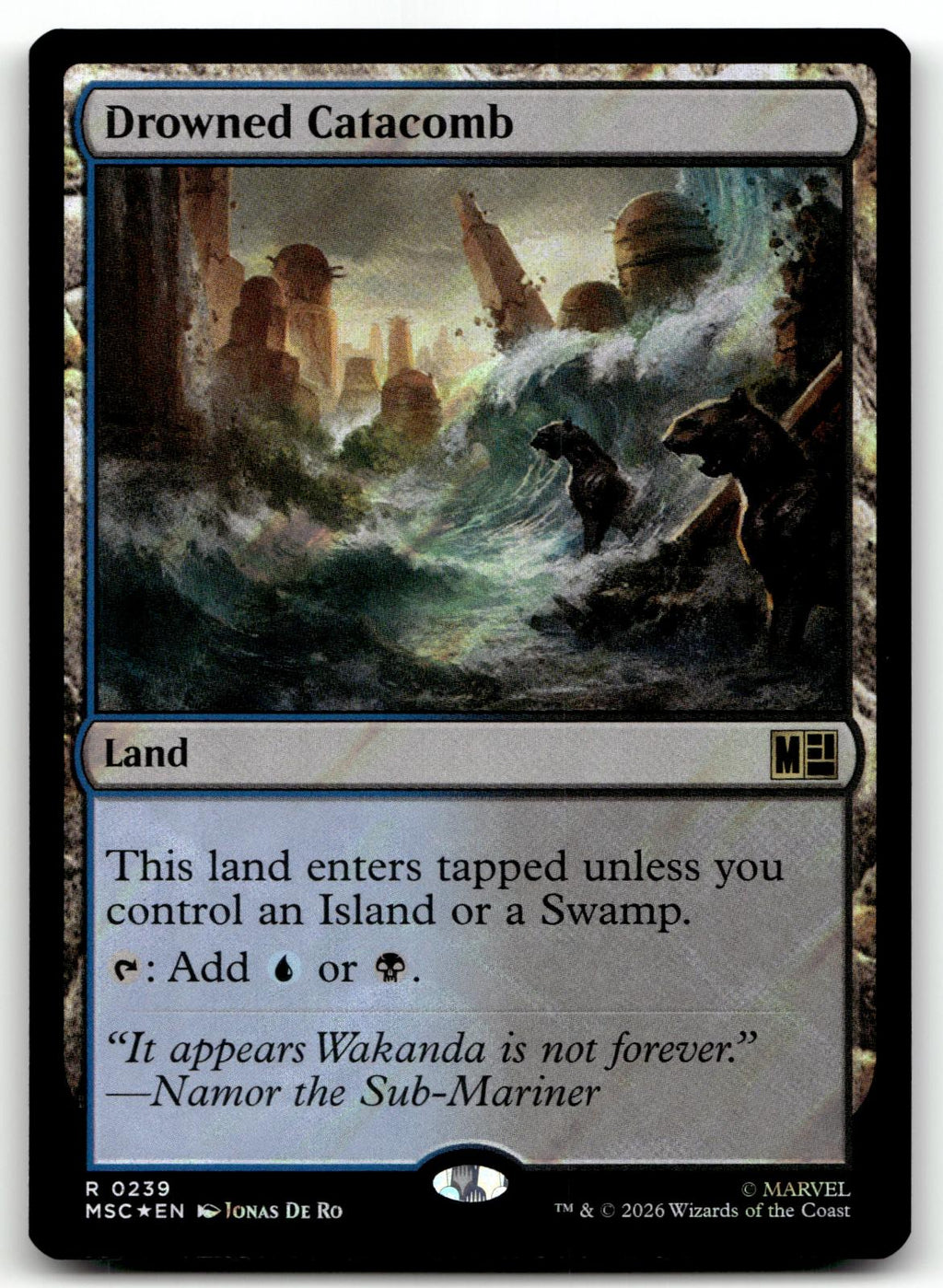 Drowned Catacomb (Surge Foil) 239 Holo Commander: Marvel Super Heroes 