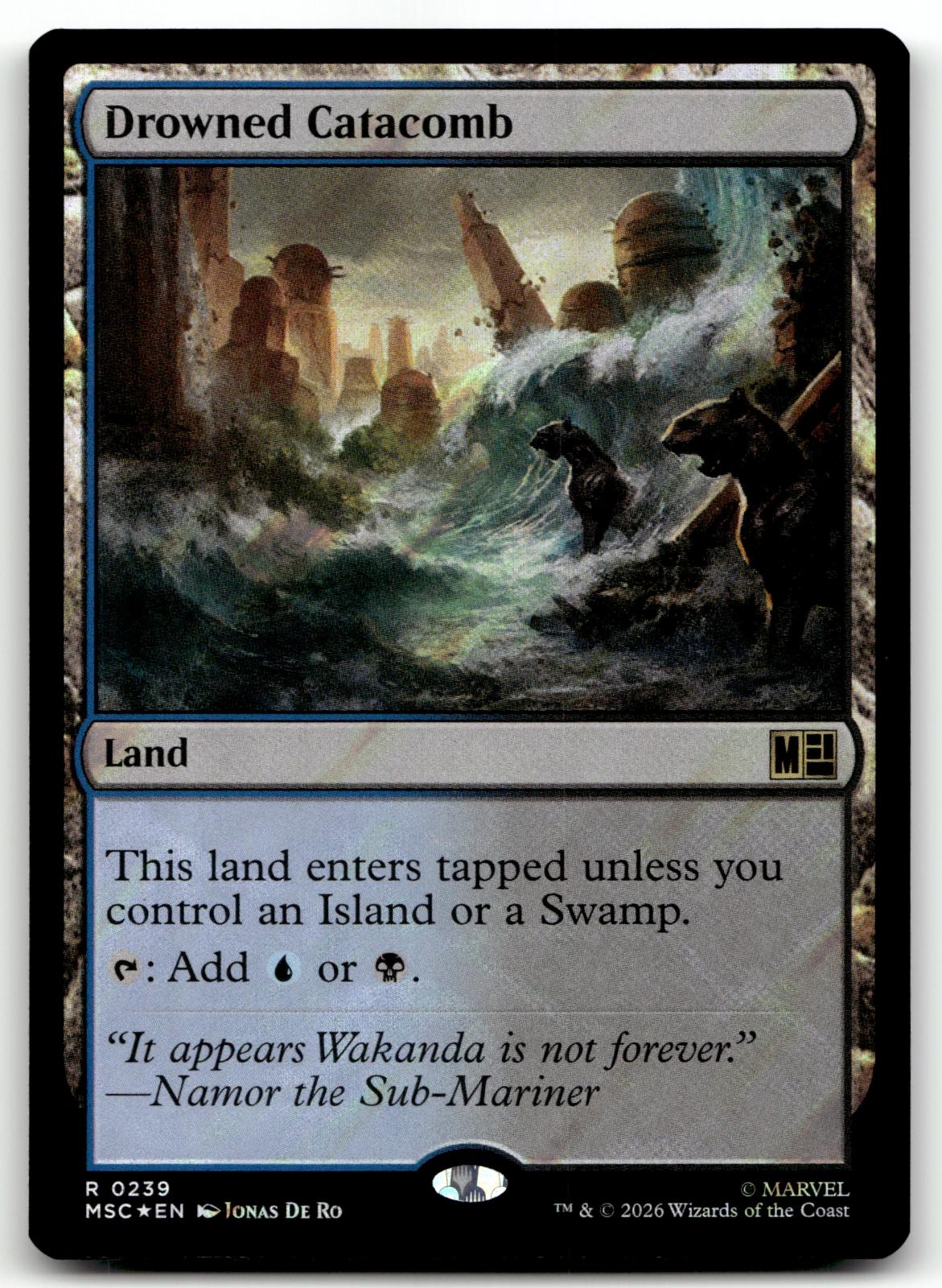 Drowned Catacomb (Surge Foil) 239 Holo Commander: Marvel Super Heroes 