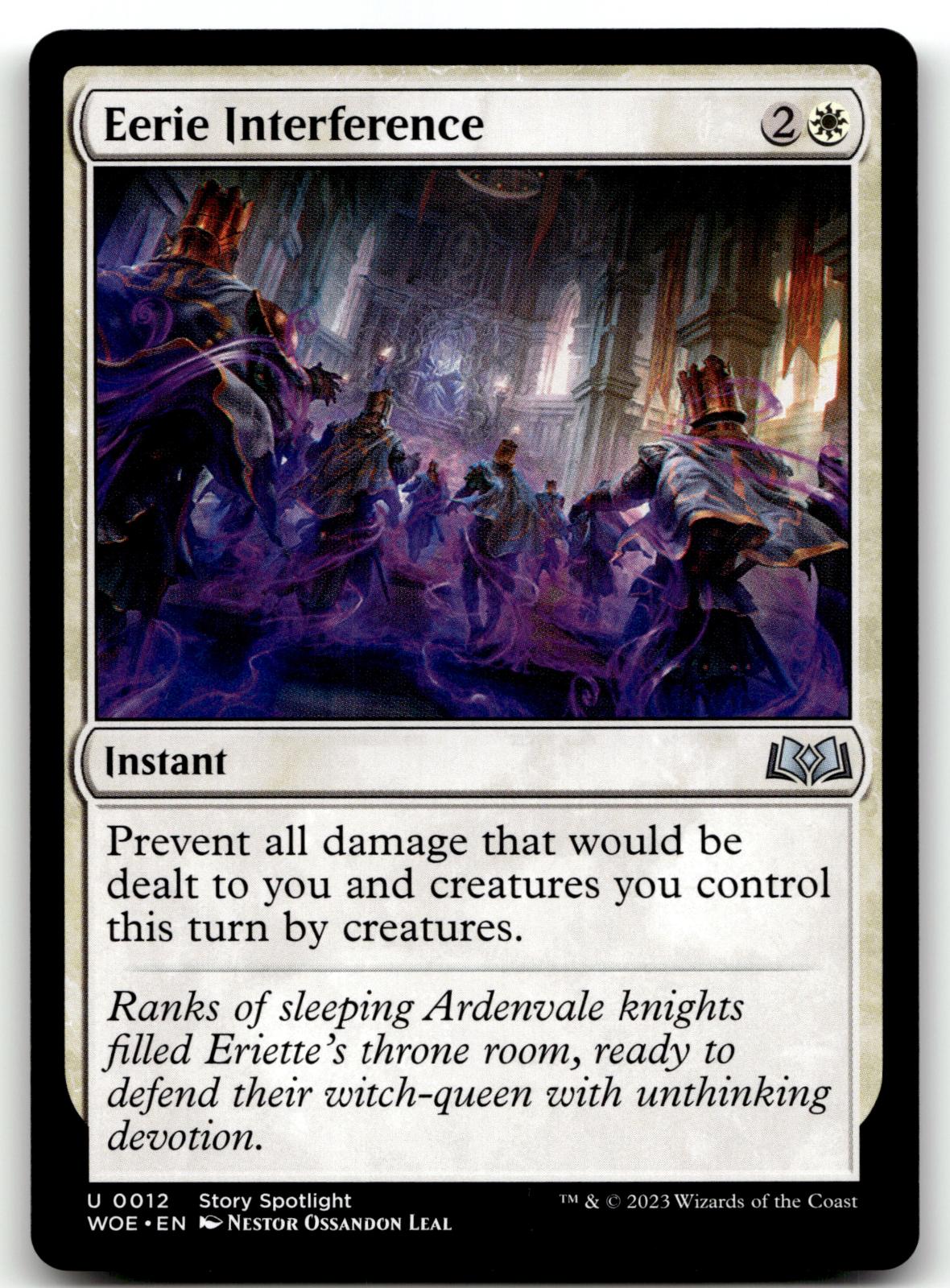 Eerie Interference 12 Uncommon Wilds of Eldraine Magic: The Gathering Near Mint
