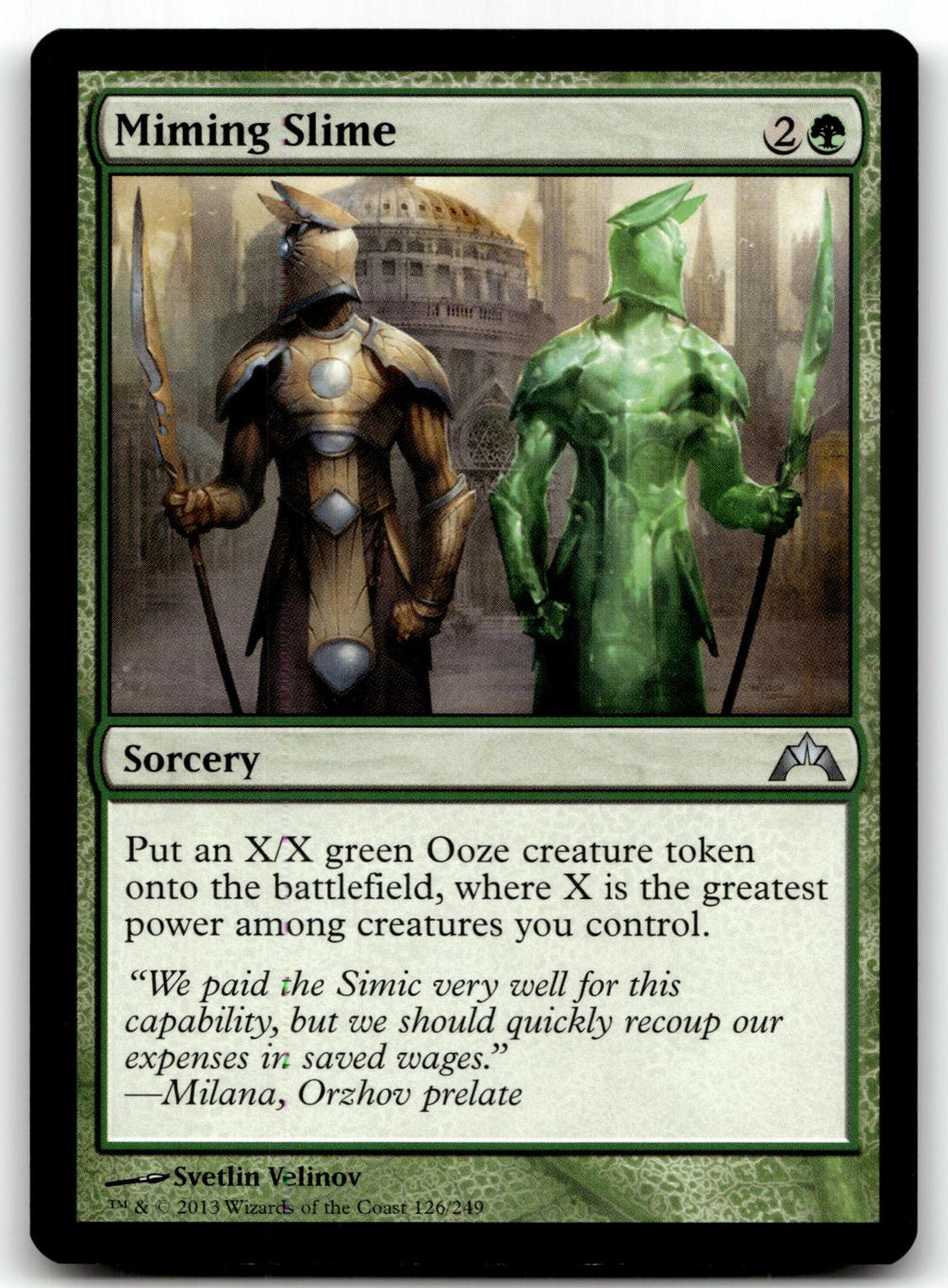 Miming Slime 126 Uncommon Gatecrash Magic: The Gathering Near Mint