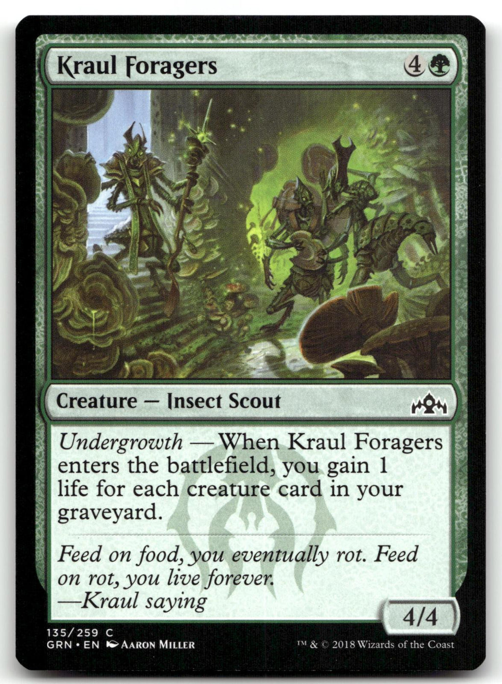 Kraul Foragers 135 Common Guilds of Ravnica Magic: The Gathering Near Mint
