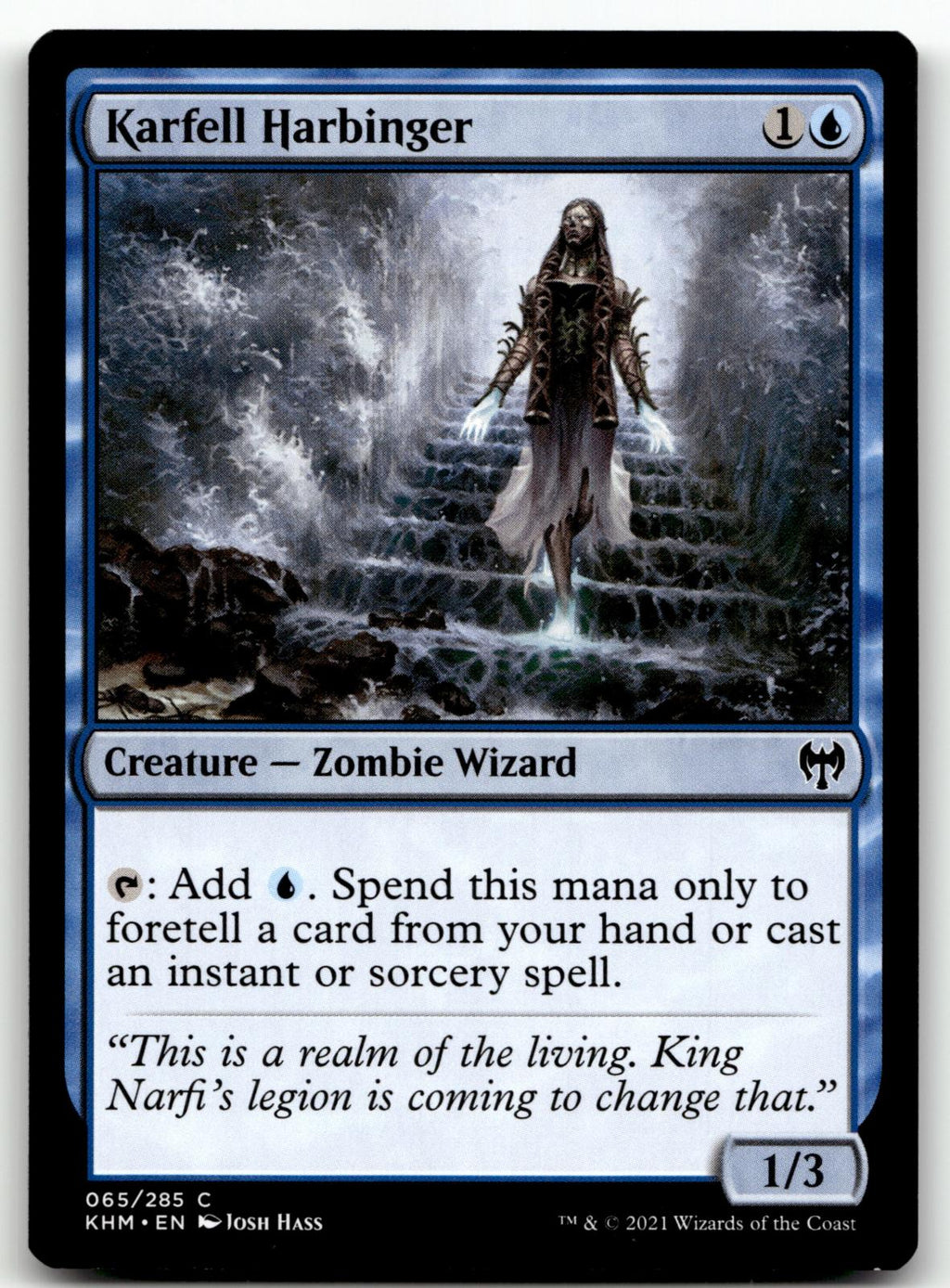 Karfell Harbinger 65 Common Kaldheim Magic: The Gathering Near Mint