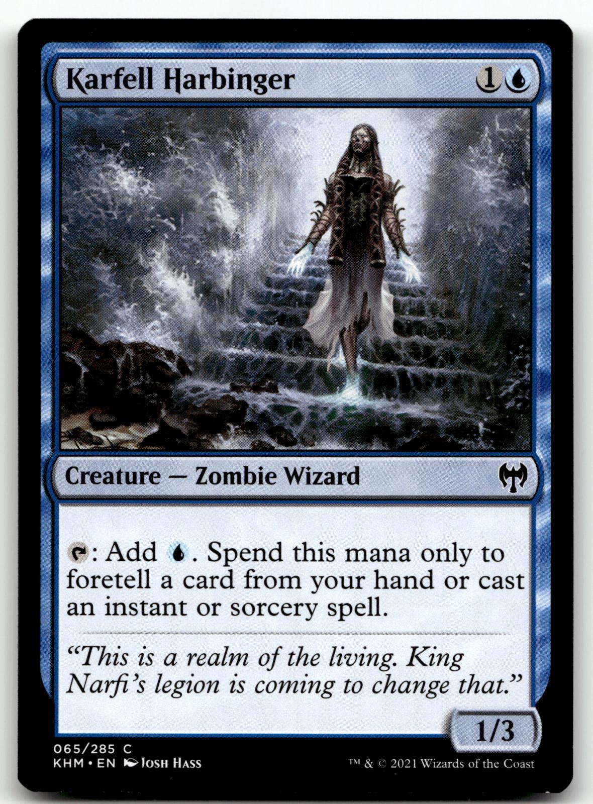 Karfell Harbinger 65 Common Kaldheim Magic: The Gathering Near Mint