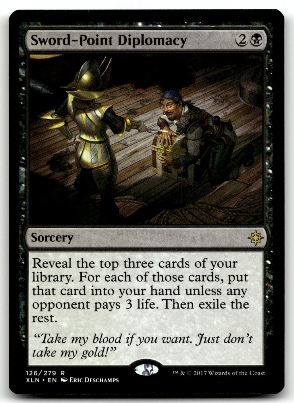 Sword-Point Diplomacy 126 Rare Ixalan Magic: The Gathering Near Mint