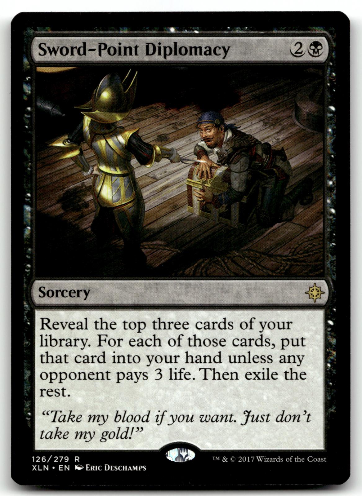 Sword-Point Diplomacy 126 Rare Ixalan Magic: The Gathering Near Mint