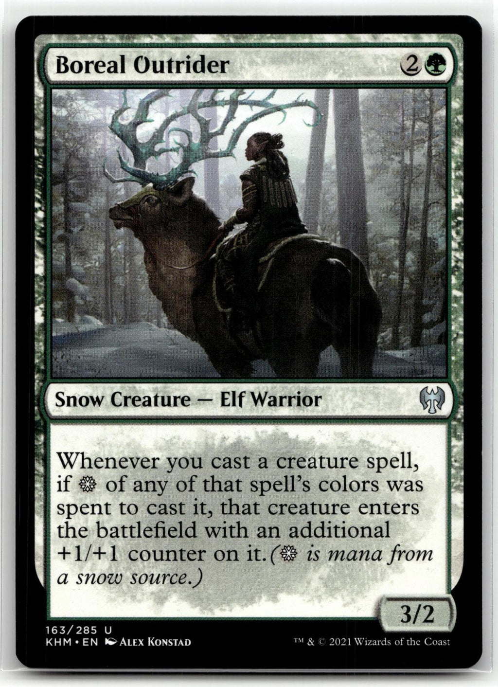 Boreal Outrider 163 Uncommon Kaldheim Magic: The Gathering Near Mint