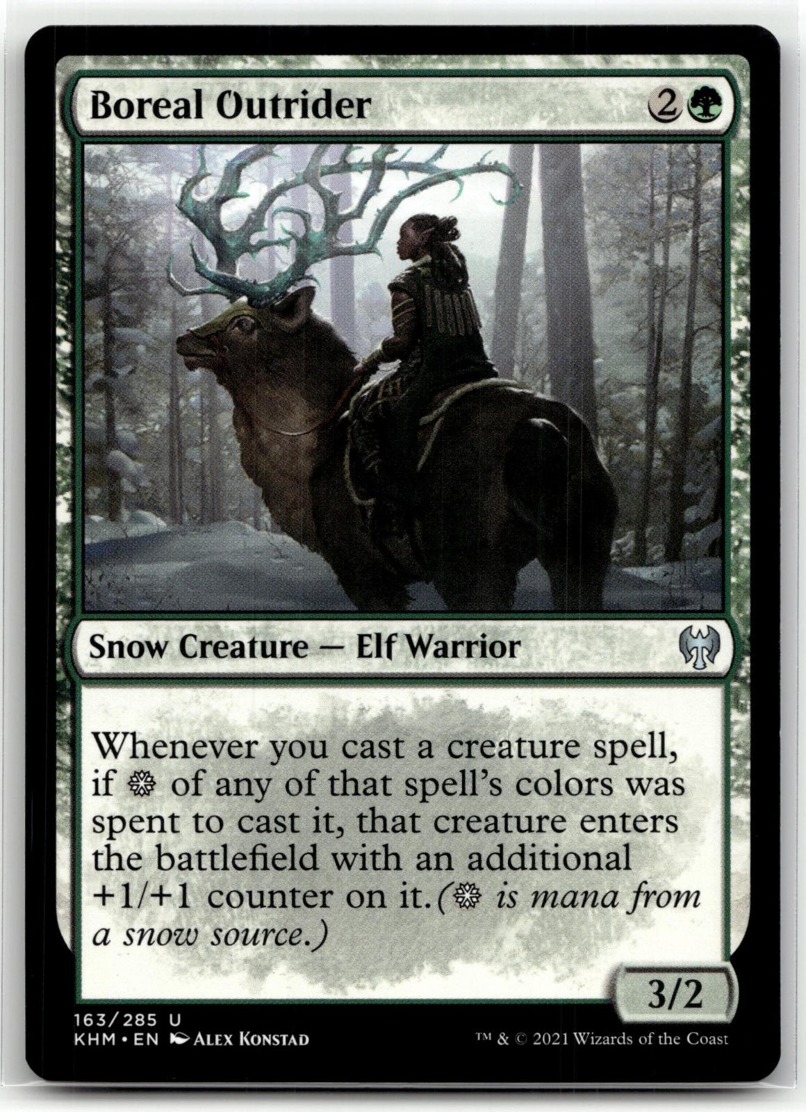 Boreal Outrider 163 Uncommon Kaldheim Magic: The Gathering Near Mint