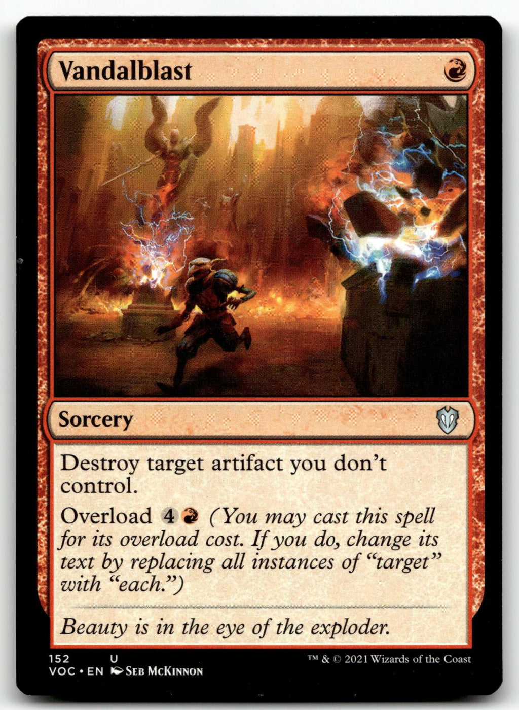 Vandalblast 152 Commander: Innistrad: Crimson Vow Magic: The Gathering NM