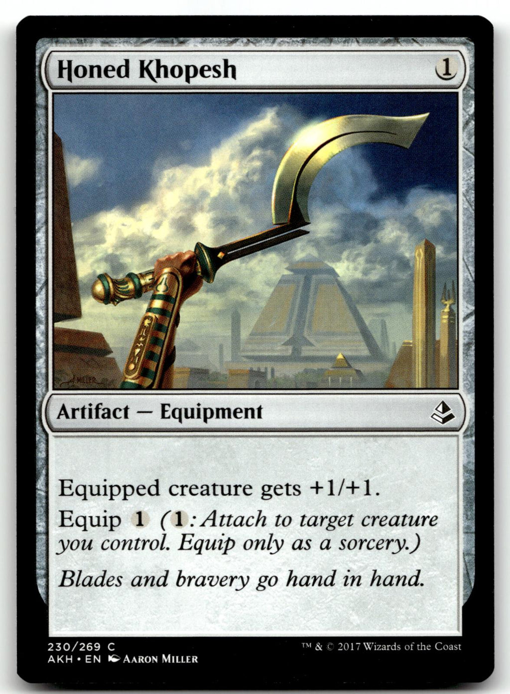 Honed Khopesh 230 Common Amonkhet Magic: The Gathering Near Mint