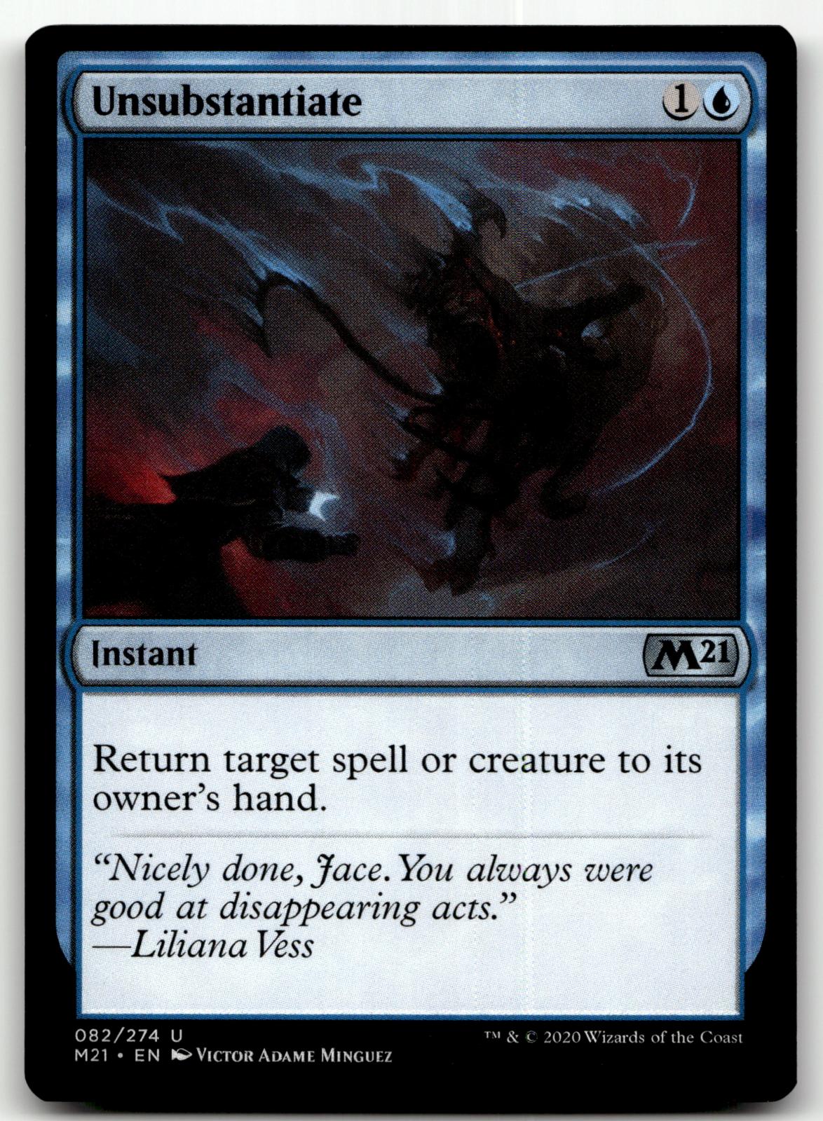 Unsubstantiate 82 Uncommon Core Set 2021 Magic: The Gathering Near Mint