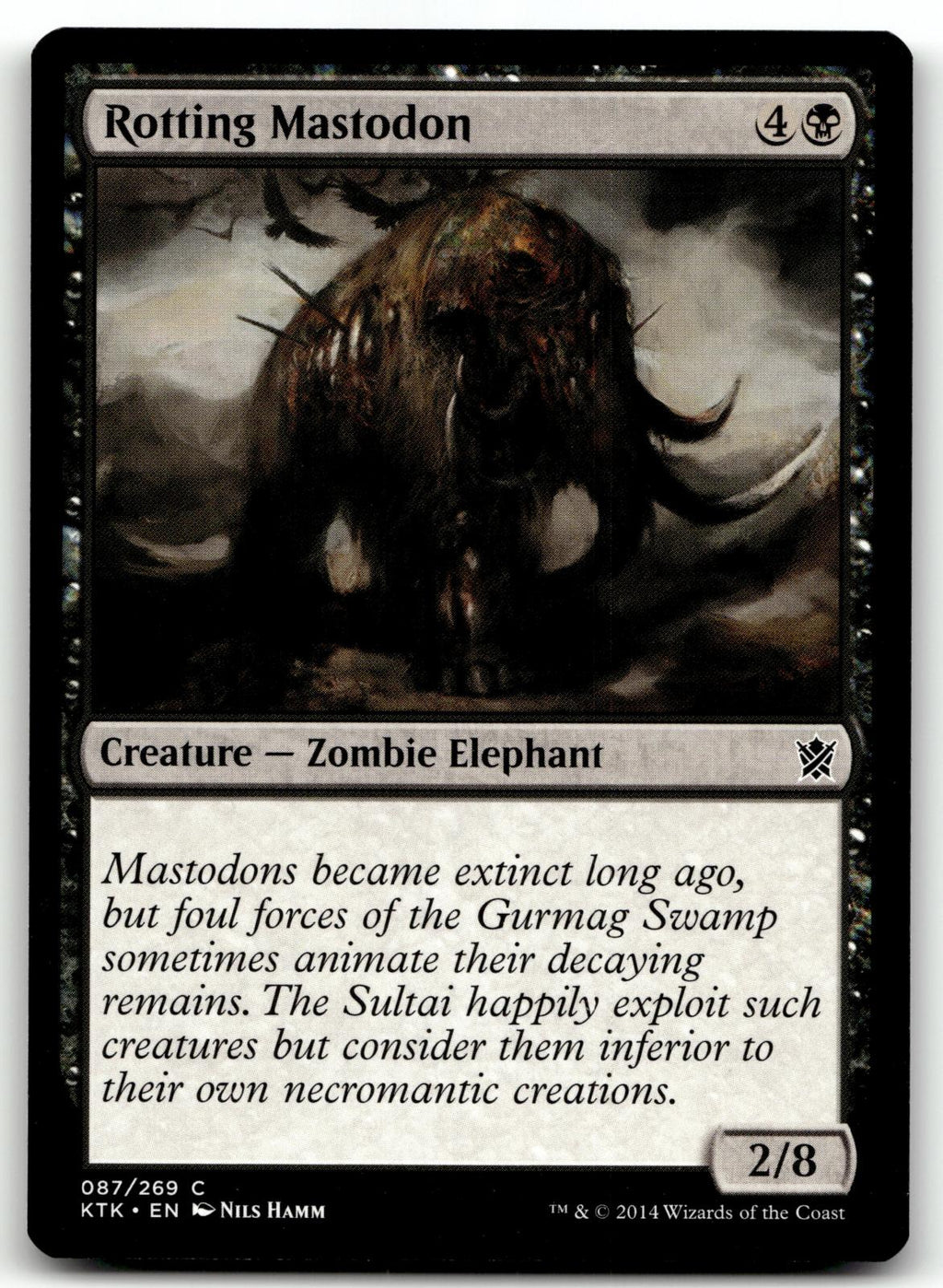 Rotting Mastodon 87 Common Khans of Tarkir Magic: The Gathering Near Mint