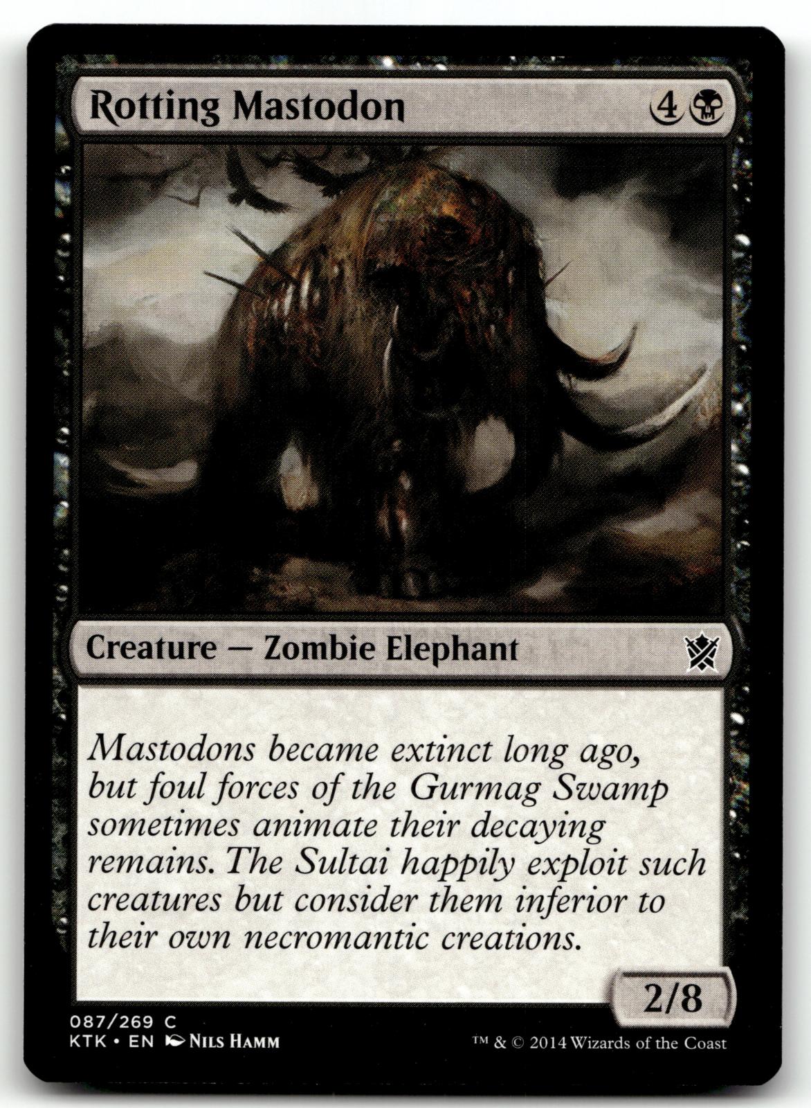 Rotting Mastodon 87 Common Khans of Tarkir Magic: The Gathering Near Mint