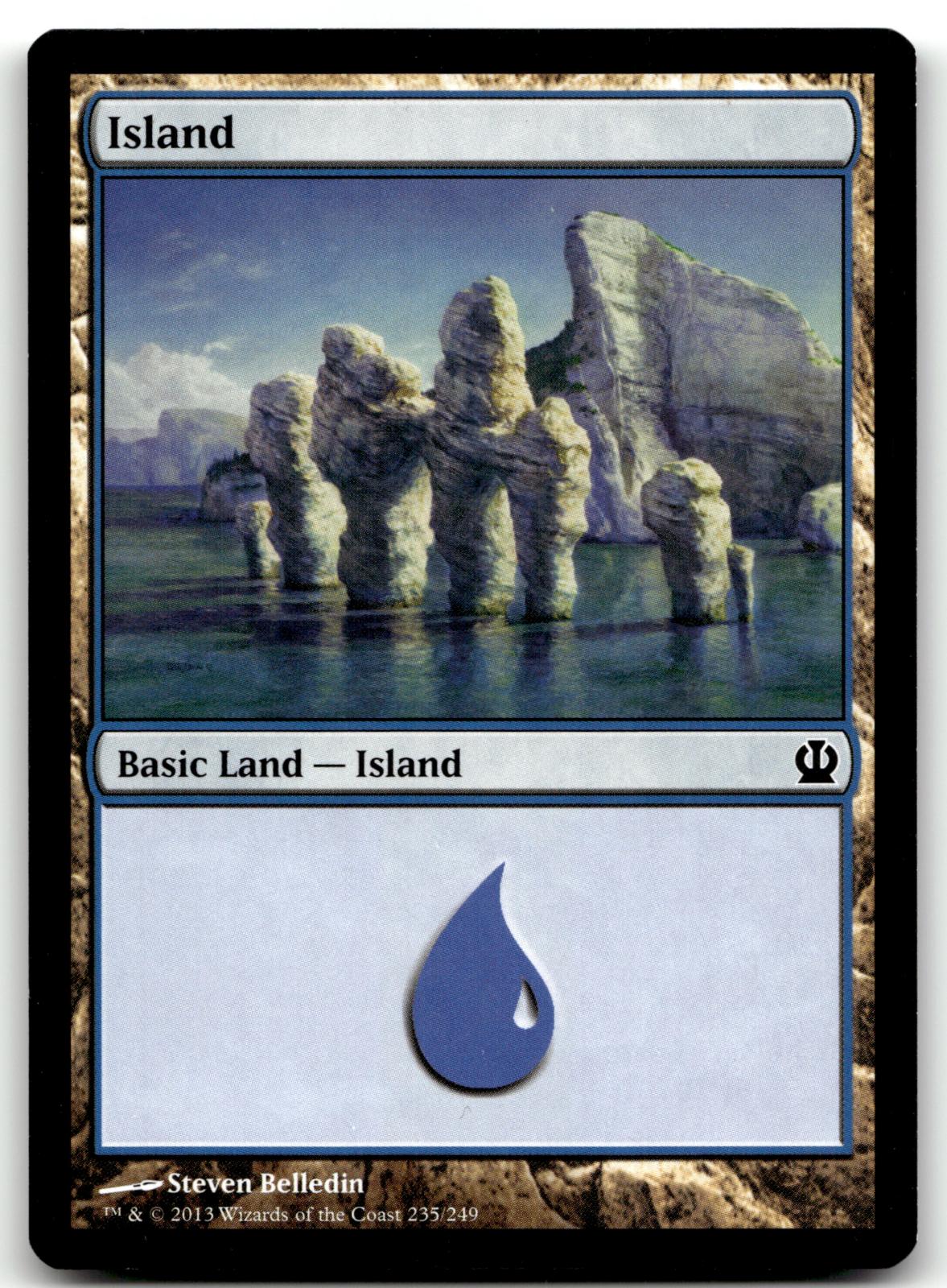 Island (235) 235 Land Theros Magic: The Gathering Near Mint