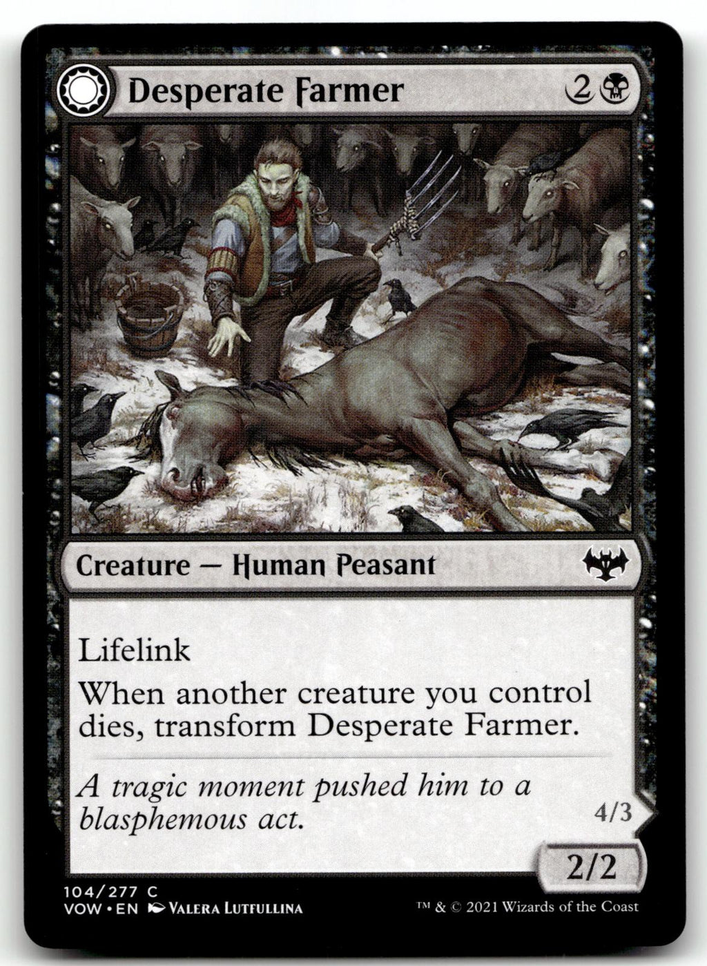 Desperate Farmer 104 Common Innistrad: Crimson Vow Magic: The Gathering NM