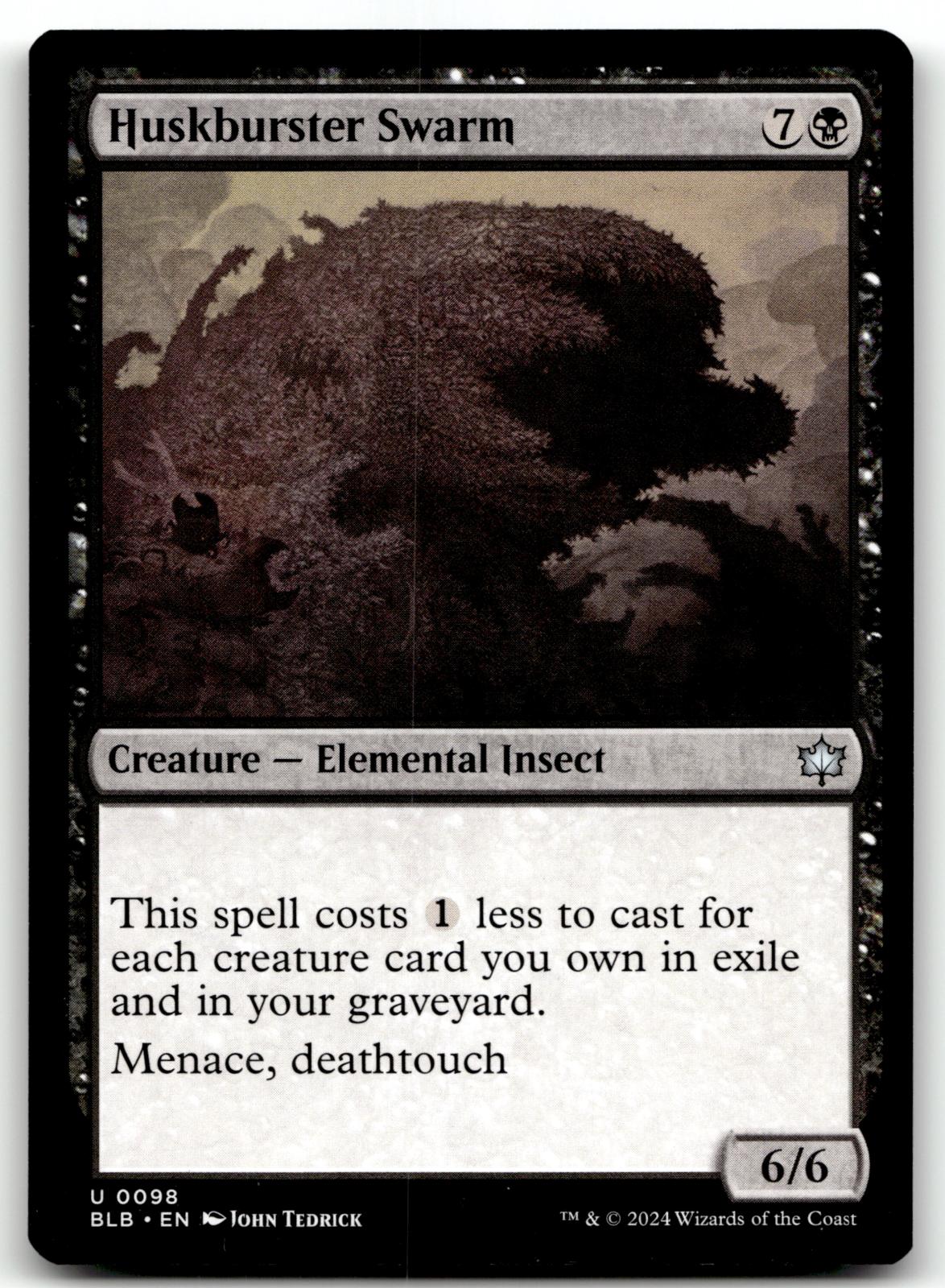 Huskburster Swarm 98 Uncommon Bloomburrow Magic: The Gathering Near Mint