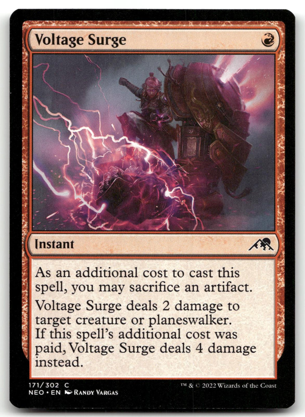 Voltage Surge 171 Common Kamigawa: Neon Dynasty Magic: The Gathering Near Mint