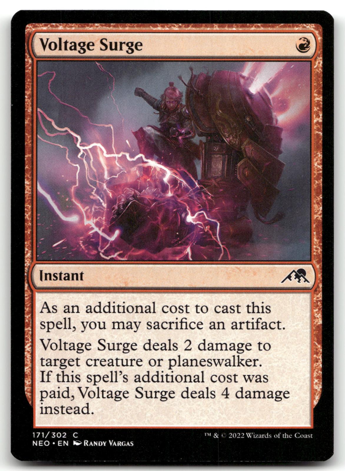 Voltage Surge 171 Common Kamigawa: Neon Dynasty Magic: The Gathering Near Mint