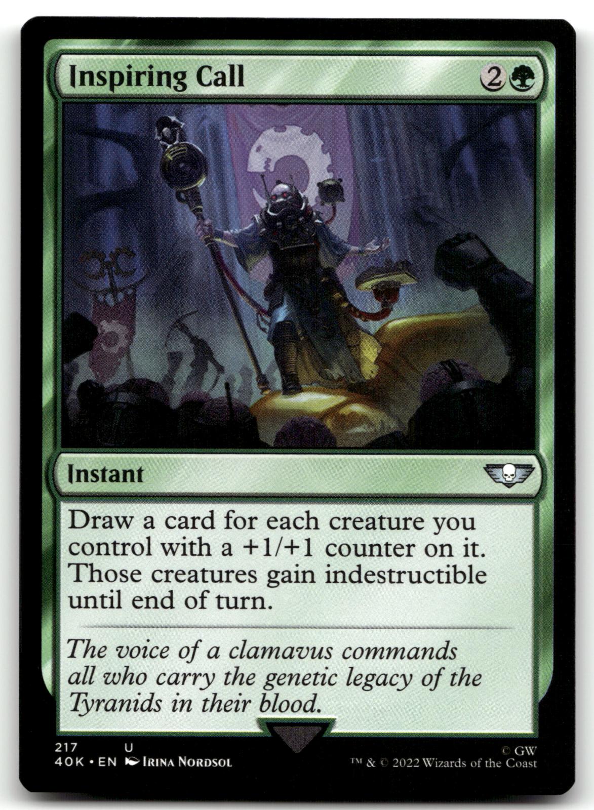Inspiring Call 217 Universes Beyond: Warhammer 40,000 Magic: The Gathering NM