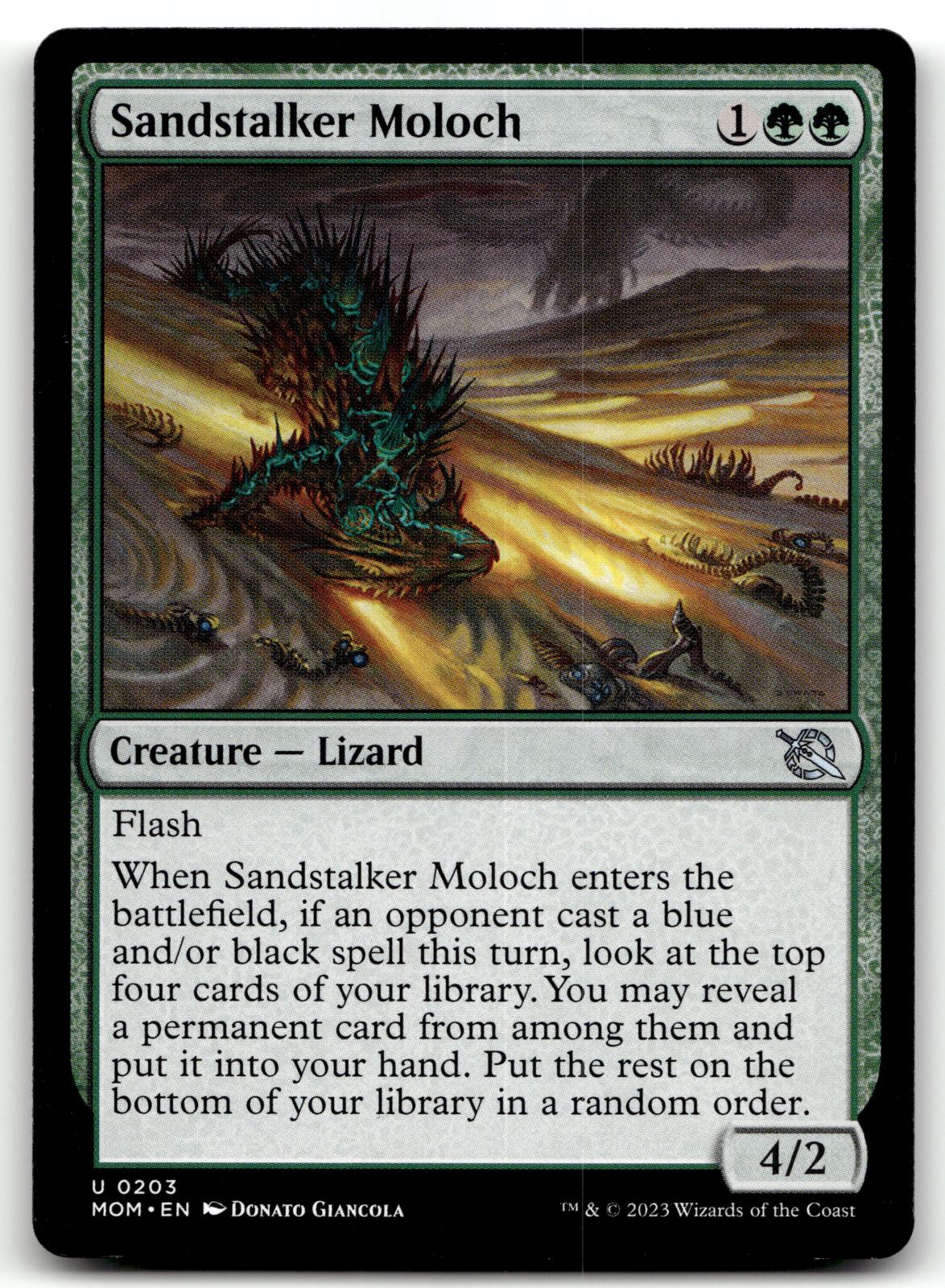 Sandstalker Moloch 203 Uncommon March of the Machine Magic: The Gathering NM
