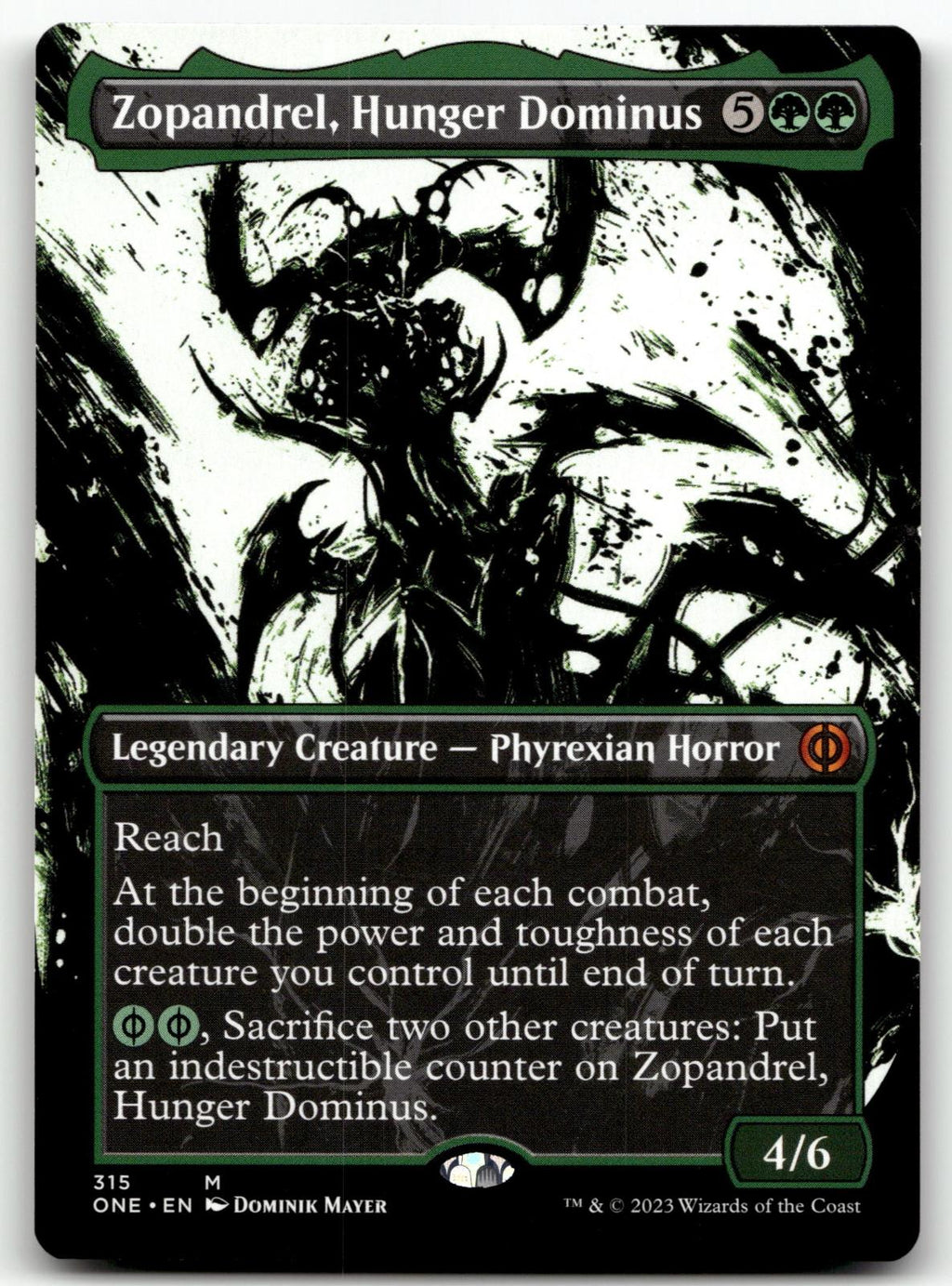Zopandrel, Hunger Dominus (Showcase) 315 Phyrexia: All Will Be One