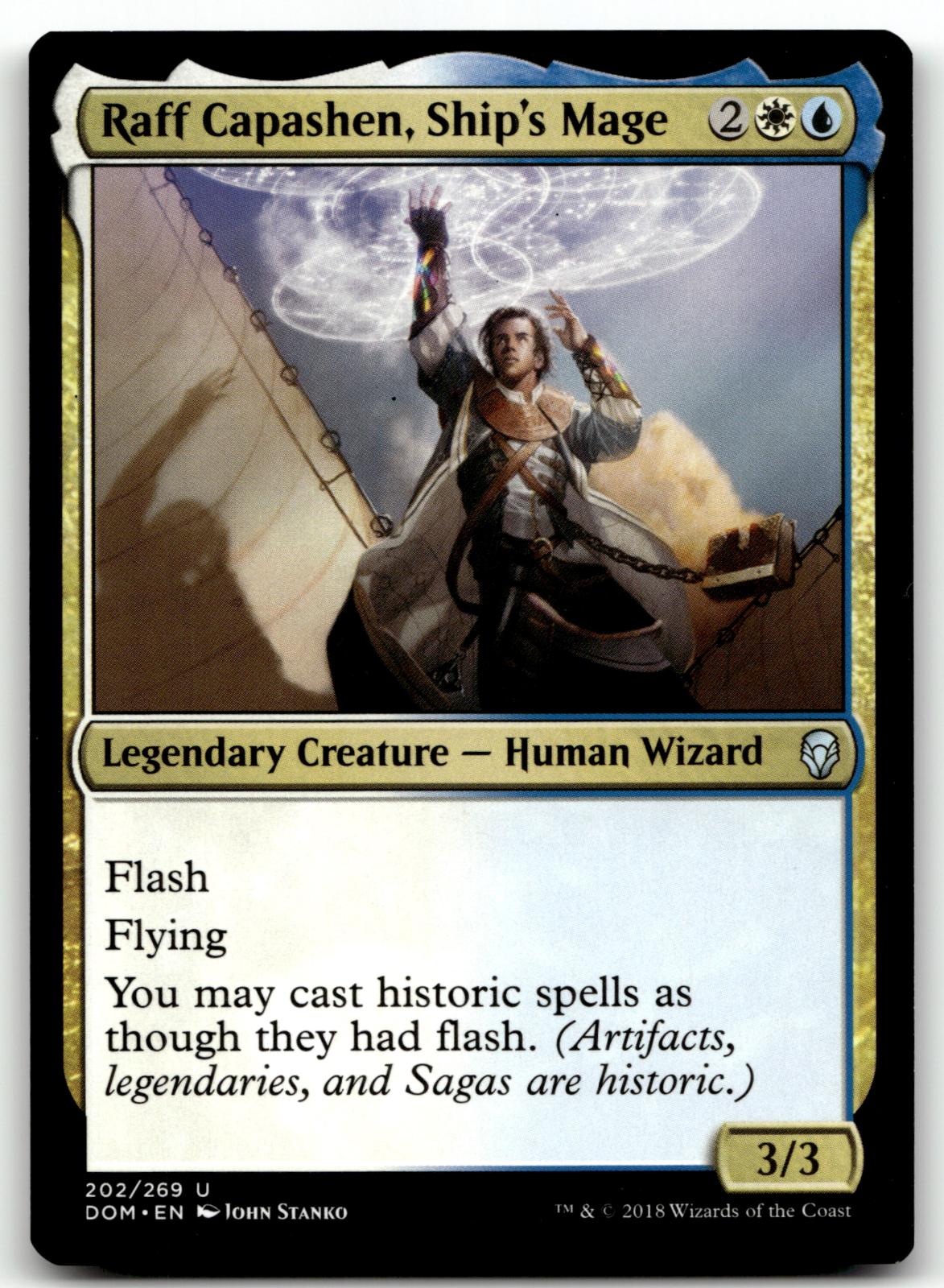 Raff Capashen, Ship's Mage 202 Uncommon Dominaria Magic: The Gathering Near Mint