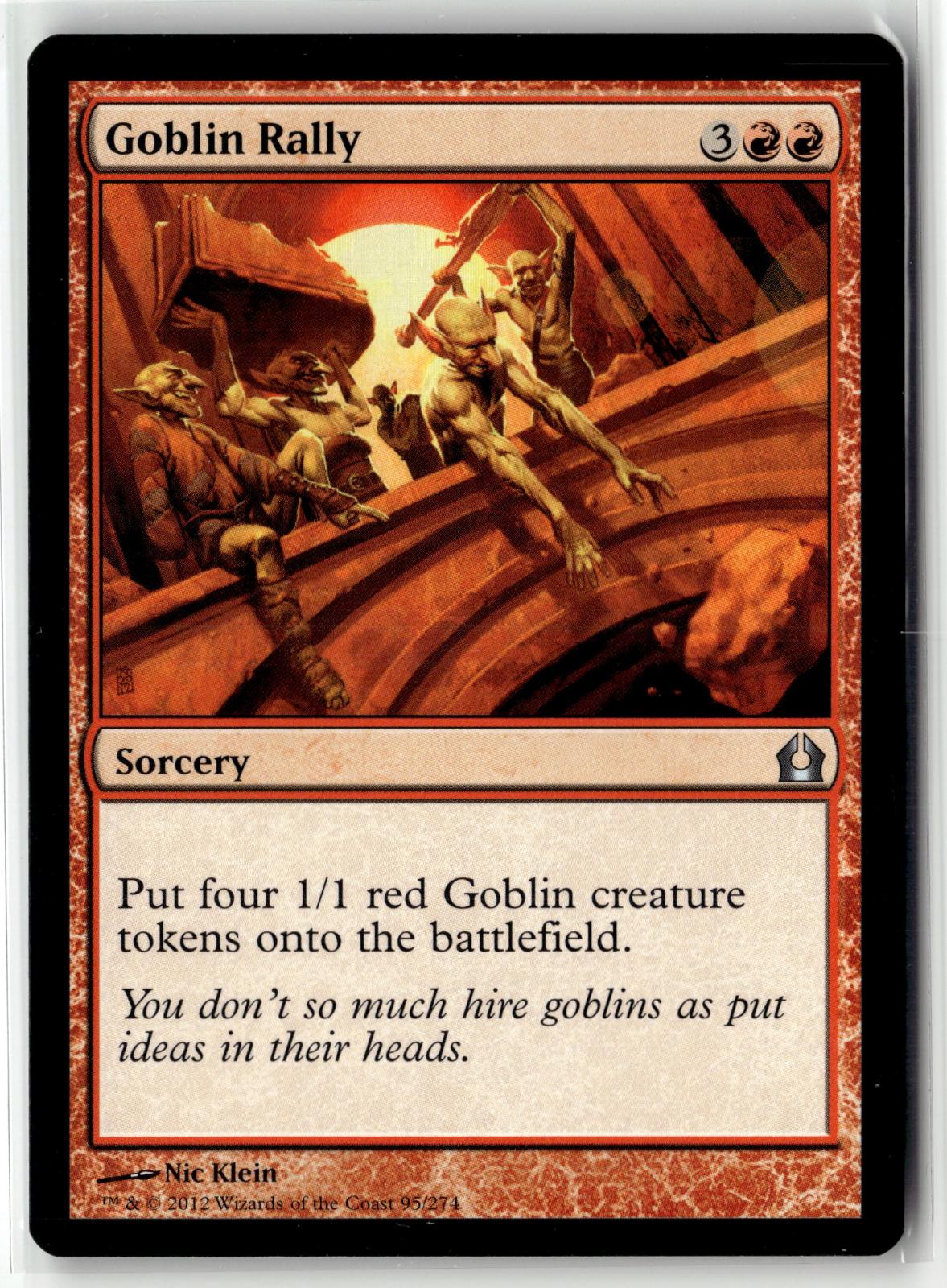 Goblin Rally 95 Uncommon Return to Ravnica Magic: The Gathering Near Mint