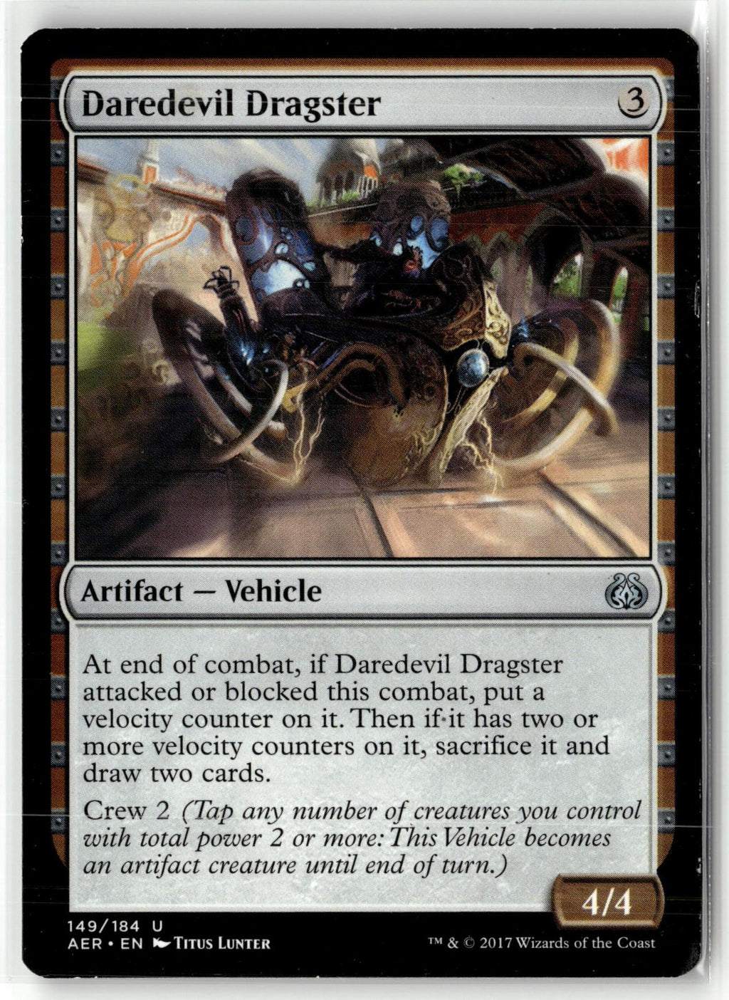 Daredevil Dragster 149 Uncommon Aether Revolt Magic: The Gathering Near Mint