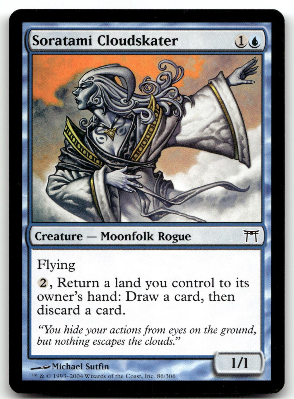 Soratami Cloudskater 86 Common Champions of Kamigawa Magic: The Gathering NM
