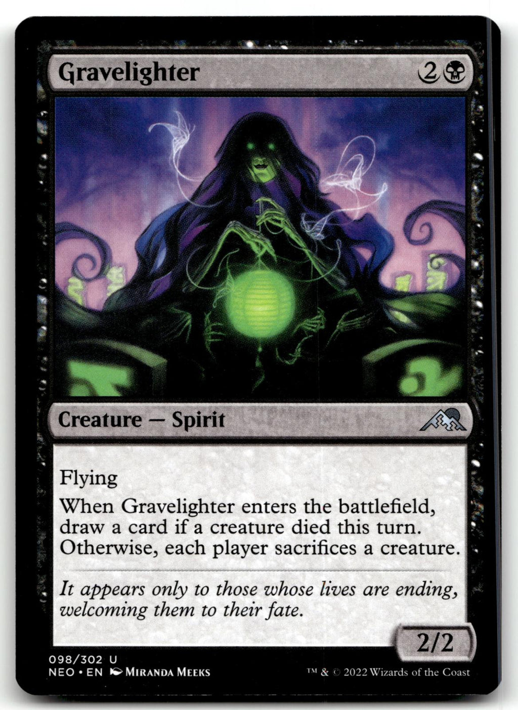 Gravelighter 98 Uncommon Kamigawa: Neon Dynasty Magic: The Gathering Near Mint