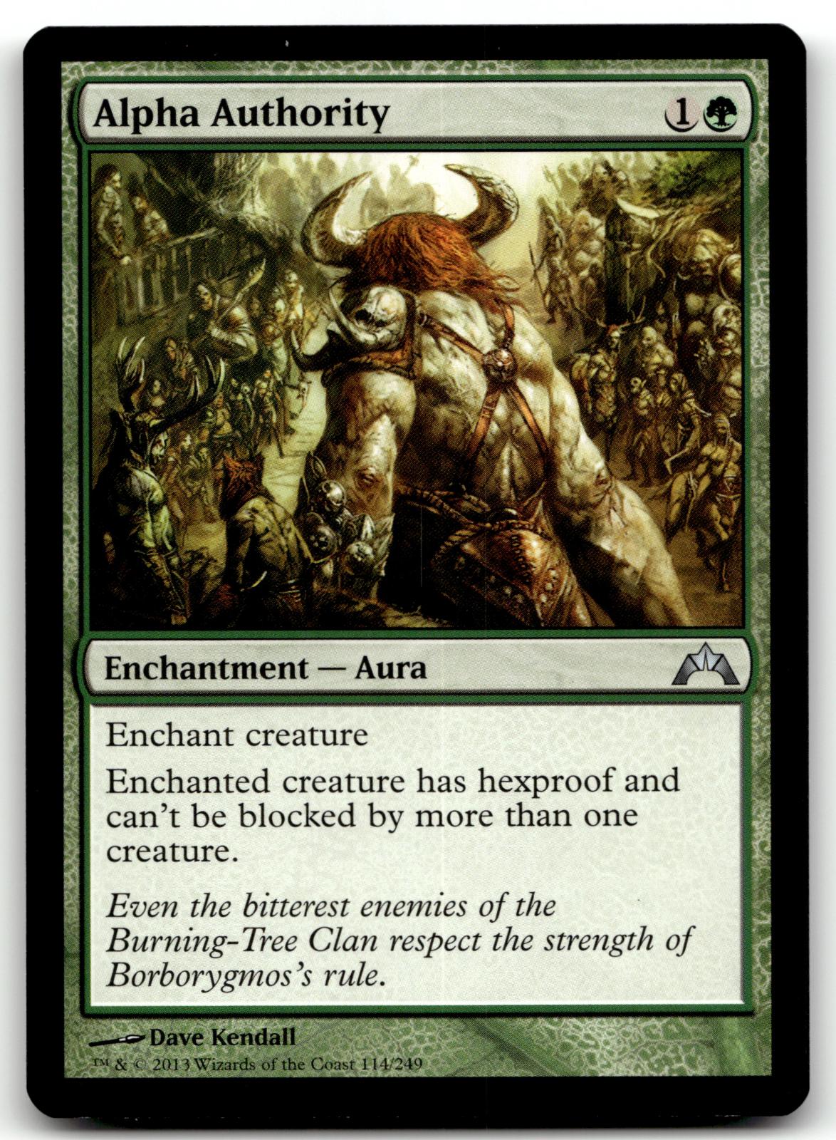 Alpha Authority 114 Uncommon Gatecrash Magic: The Gathering Near Mint