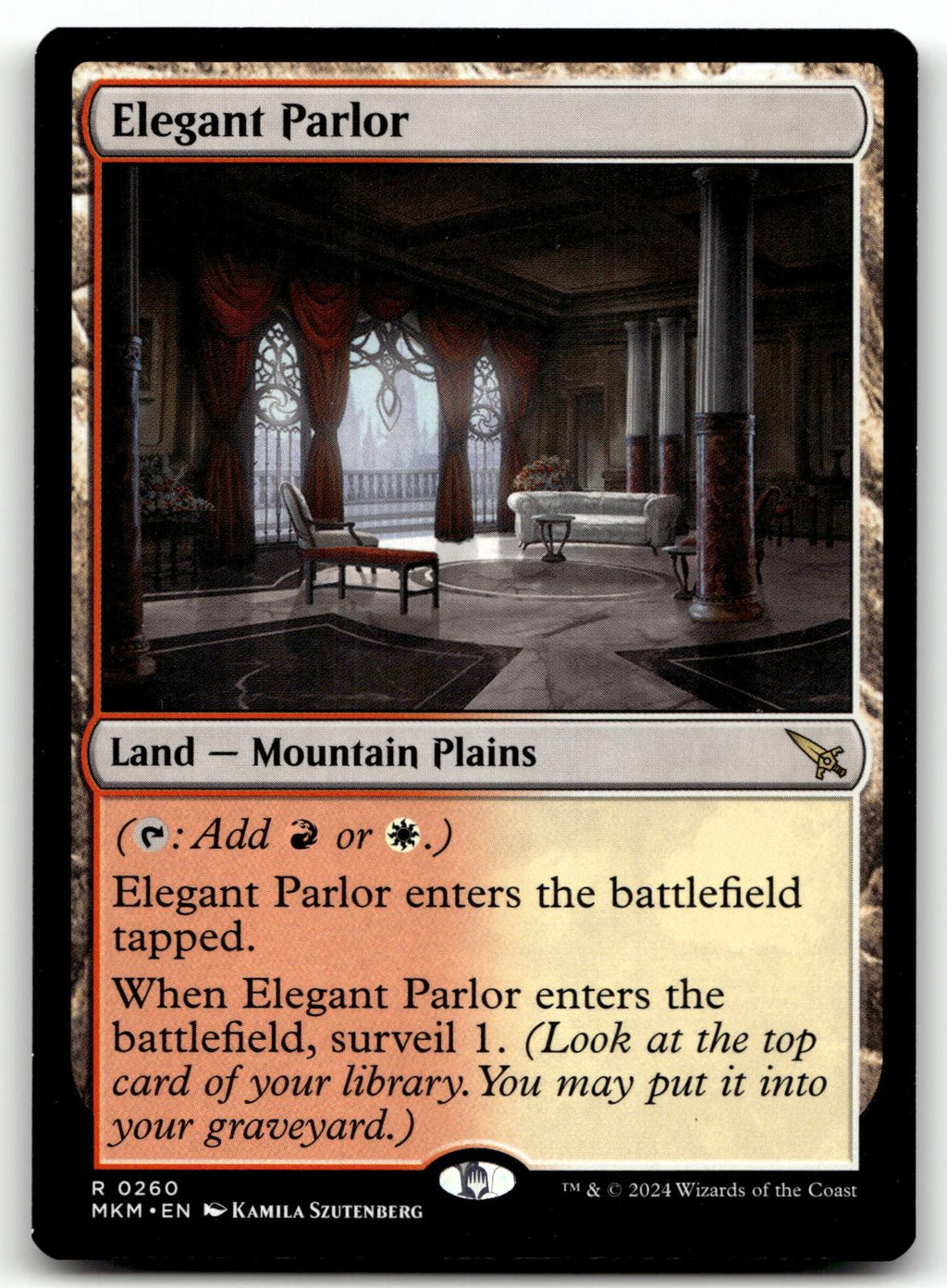 Elegant Parlor 260 Rare Murders at Karlov Manor Magic: The Gathering Near Mint