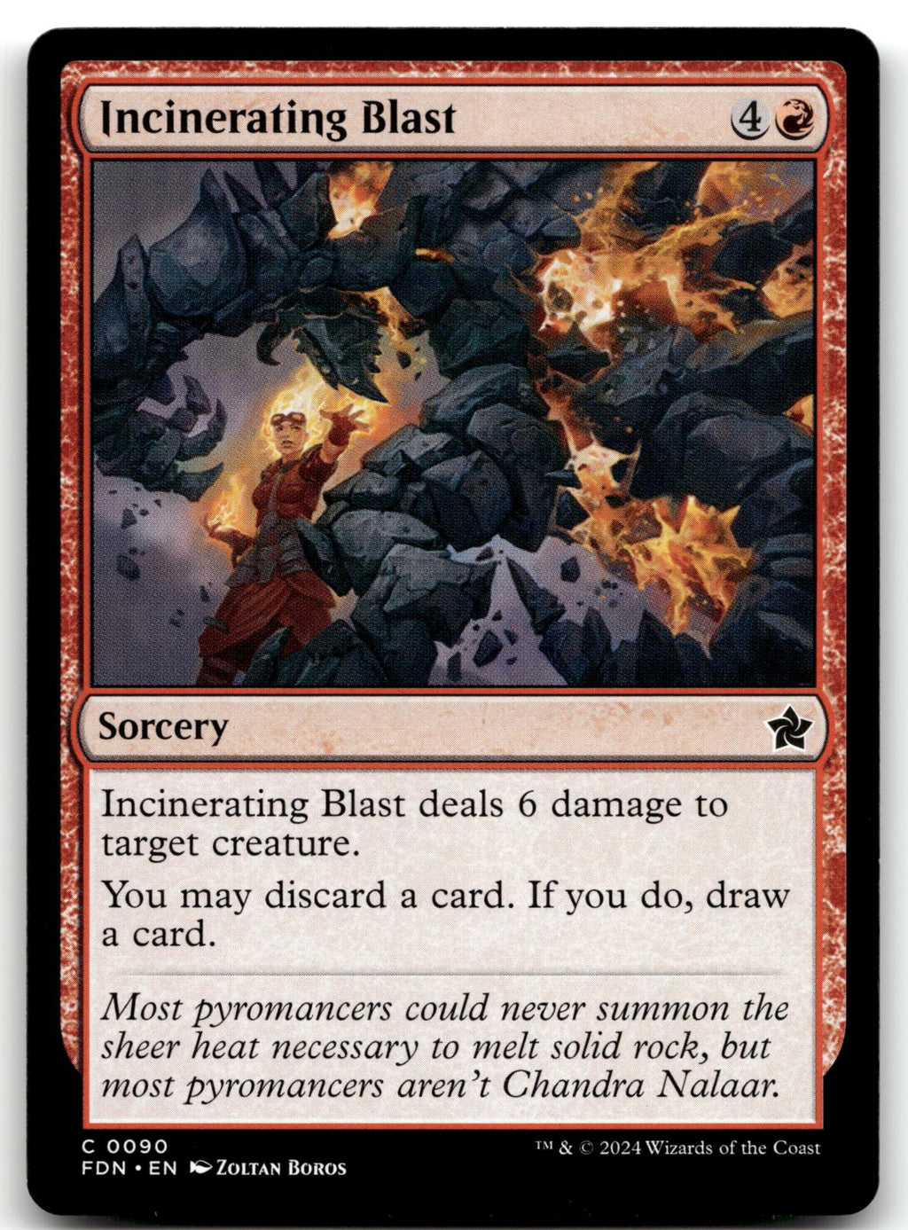 Incinerating Blast 90 Common Foundations Magic: The Gathering Near Mint
