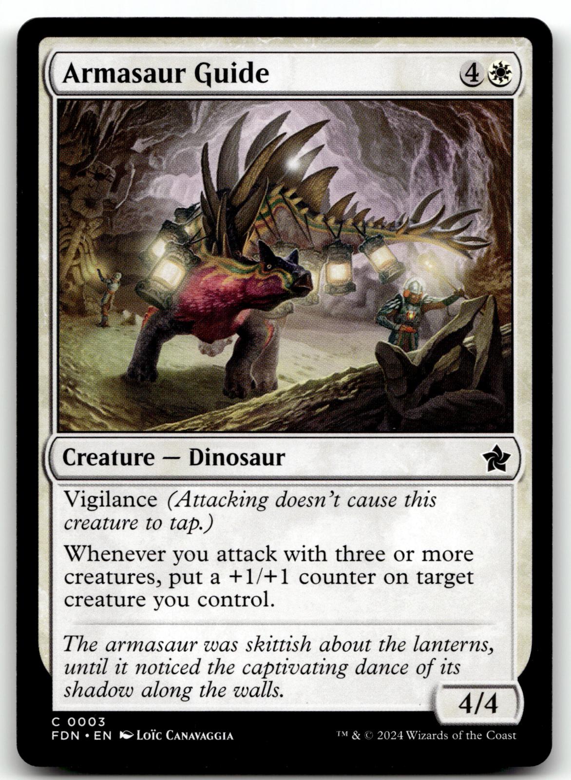 Armasaur Guide 3 Common Foundations Magic: The Gathering Near Mint