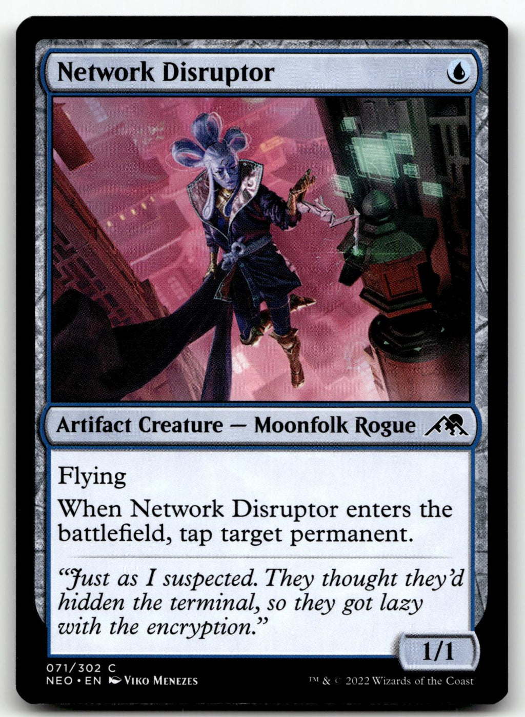 Network Disruptor 71 Common Kamigawa: Neon Dynasty Magic: The Gathering NM