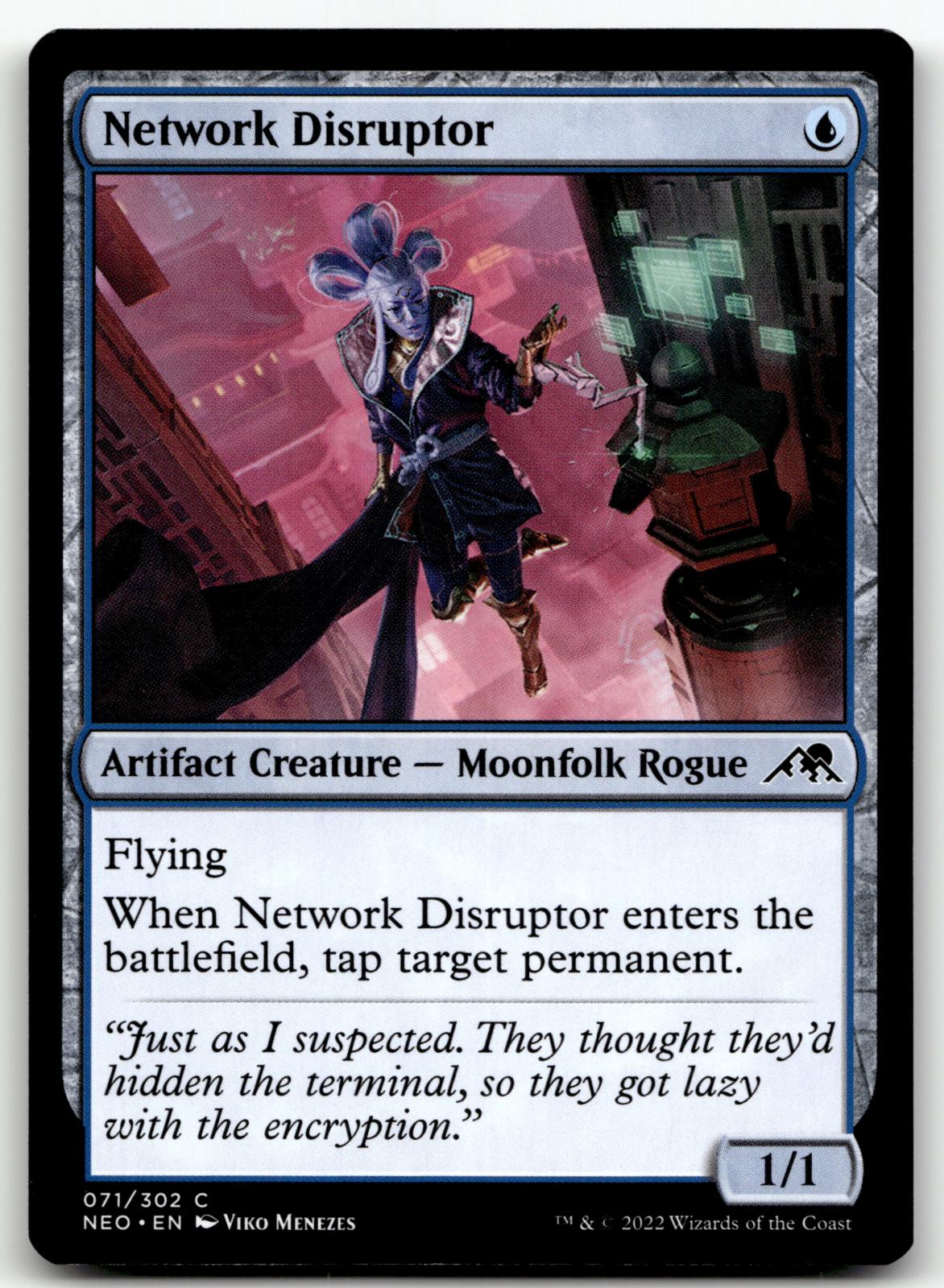 Network Disruptor 71 Common Kamigawa: Neon Dynasty Magic: The Gathering NM